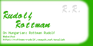 rudolf rottman business card